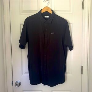 NWOT Men's Large Black Columbia Button Down Shirt 70% Modal - SUPER SOFT